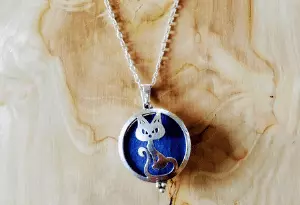 collier pendentif chat